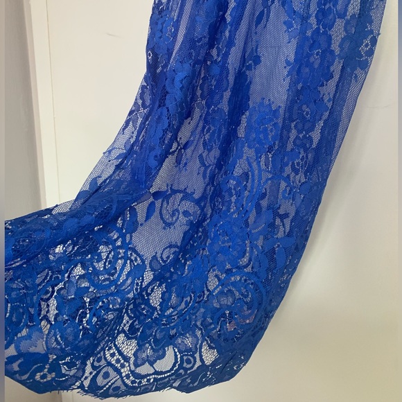 La Vie en Rose Blue Full Lace Slip - Picture 5 of 9